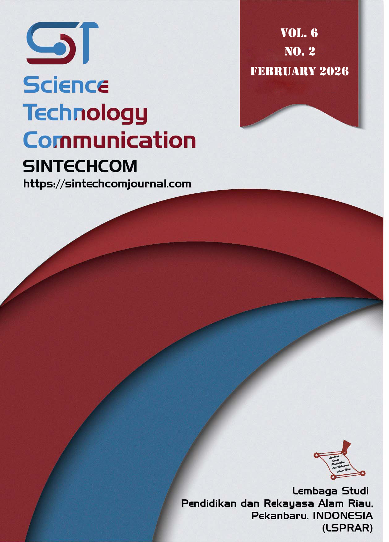 					View Vol. 6 No. 2 (2026): SINTECHCOM Journal (February 2026)
				